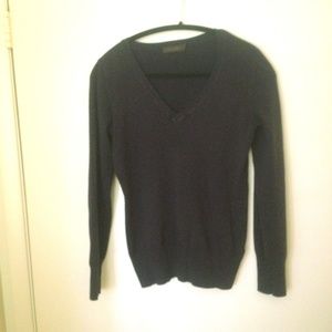 Navy Blue V Neck Sweater